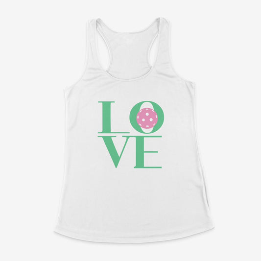 LOVE Stack Performance Tank Green/Pink