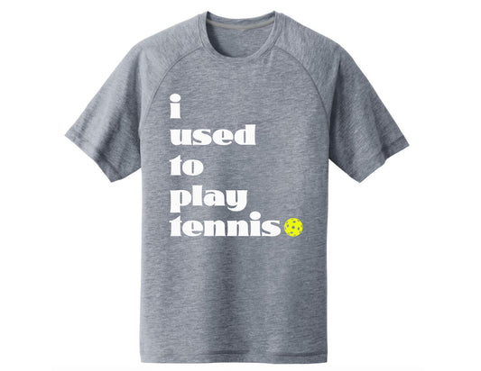 I Used To Play Tennis Men's Performance Tee