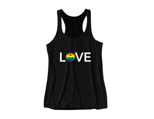 Love Rainbow Performance Tank Black